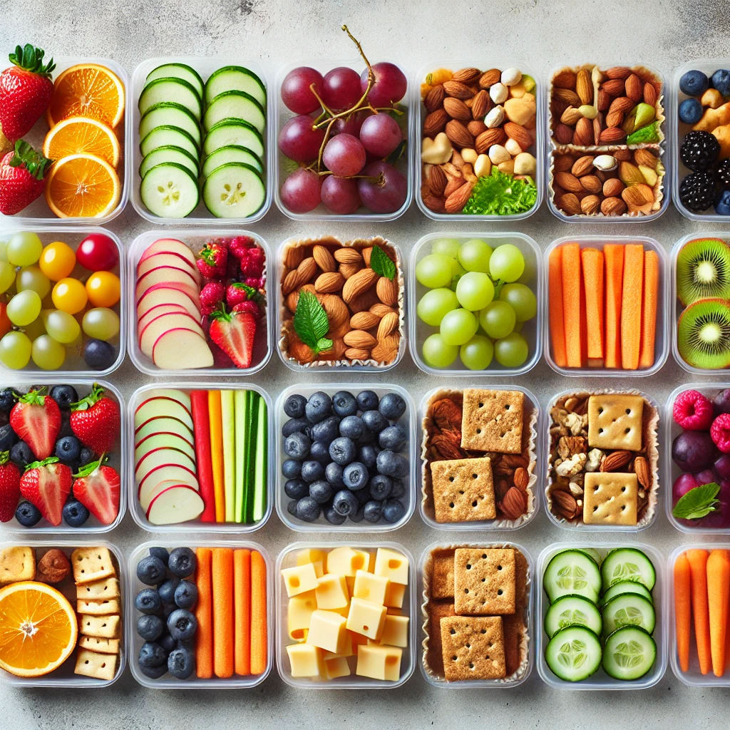 25 Healthy Snacks for Teens: Quick, Tasty & Nutritious Ideas (2025) 2 healthy snacks for teens - meal prep boxes with fruit, yogurt, and nuts